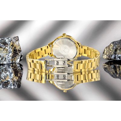 8. Zegarek Damski Giewont Sapphire Złoto Czarny GW2720-B3