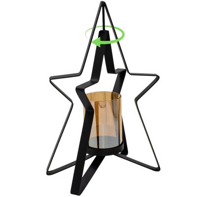 32. ŚWIECZNIK METALOWY 31,5CM GWIAZDA MICA