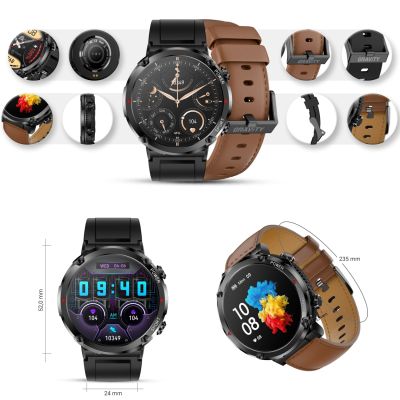 11. Smartwatch Gravity GT21-4 + Czarny Pasek Silikonowy