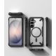 4. Etui Ringke Fusion X Magnetic MagSafe na Samsung Galaxy S26 - przezroczysto-czarne