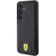 2. Etui Ferrari Carbon Stitched Bottom na Samsung Galaxy S24 - czarne