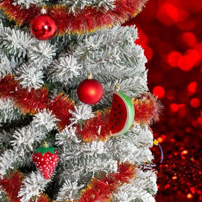 9. BOMBKA DEKORACYJNA PLASTIKOWA BEZPIECZNA 7SZT TRUSKAWKA ARBUZ