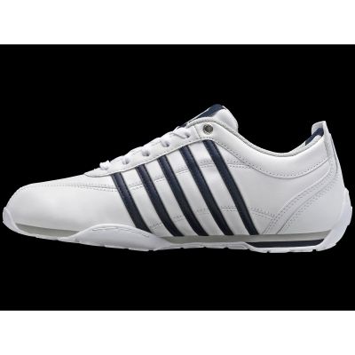 5. Buty sportowe męskie K-Swiss Arvee 1.5 skórzane sneakersy do kostki klasyczne białe (02453-900-M)