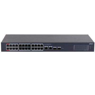 3. Dahua Technology CS4228-24GT-240 przełącznik sieciowy Zarządzany L2 Gigabit Ethernet (10/100/1000) Obsługa PoE Czarny