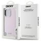 8. Etui DKNY Liquid Silicone Small Metal Logo MagSafe na iPhone 16 Pro Max - różowe