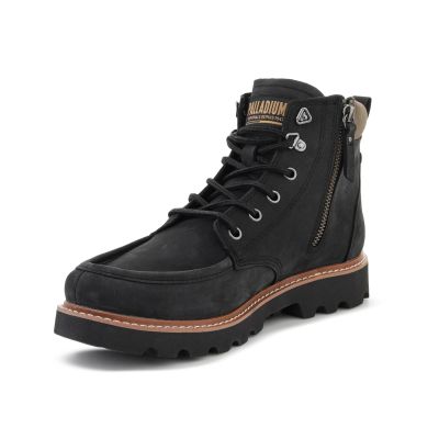 3. PALLADIUM TROOPERLITE GRIT ZIP BLACK/BLACK 04985-001