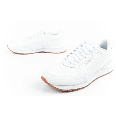 17. Puma ST Runner v4  buty sportowe sneakersy męskie białe skóra modne
