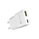 4. NATEC ŁADOWARKA SIECIOWA RIBERA GAN SLIM USB-A USB-C 20W BIAŁA