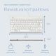 12. R-Go Tools Ergonomiczna R-Go Compact Break klawiatura, z oprogramowaniem do robienia przerw, QWERTZ (DE), przewodowa, biała