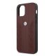 6. Etui BMW Leather Curve Perforate na iPhone 12 / iPhone 12 Pro - czerwone