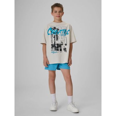4. T-shirt bawełniany chłopięcy 4F 4FJRSS26TTSHM4167-27S