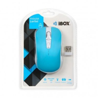 3. Mysz IBOX LORIINI IMOF008WBL (optyczna; 1600 DPI; kolor niebieski