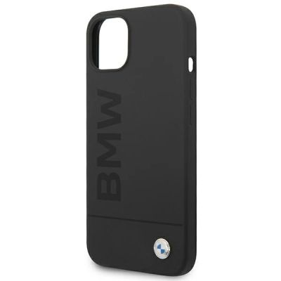 7. Etui BMW Silicone Signature Logo MagSafe na iPhone 14 Plus - czarne