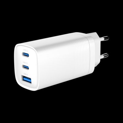 2. GEMBIRD SZYBKA ŁADOWARKA USB POWER DELIVERY USB TYPU C, 3X USB, 65 W, GAN BIAŁA