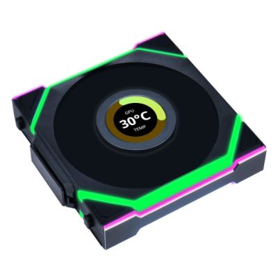 2. Lian Li UNI FAN SL Wireless LCD 120 Obudowa komputera Wentylator 12 cm Czarny 1 szt.