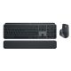 12. Logitech MX Keys combo for Business Gen 2 klawiatura Dołączona myszka Biuro RF Wireless + Bluetooth QWERTY Amerykański międzynarodowy Grafitowy