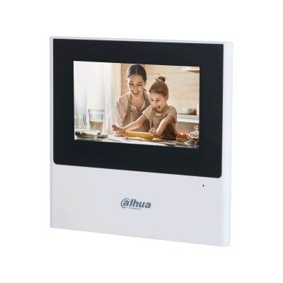 2. Dahua Monitor: Ekran dotykowy 4,3" TFT, rodzielczość 480x272, monitoring IP, zintegrowany system alarmowy, VTH2611L-WP