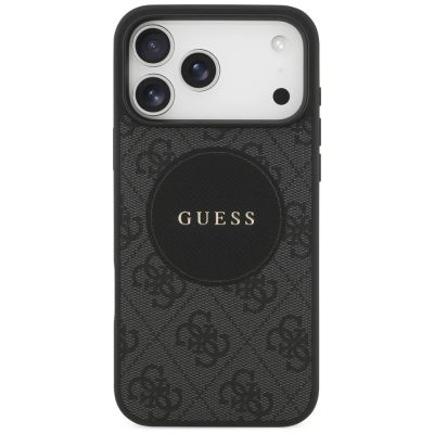 3. Etui Guess 4G Circle Classic Logo MagSafe na iPhone 17 Pro Max - czarne
