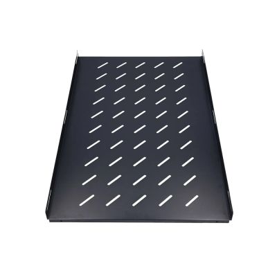 3. Extralink 1U 750mm Czarna | Półka | 19", 752 x 472mm, mocowana punktowo, do szaf o głębokości 1000mm