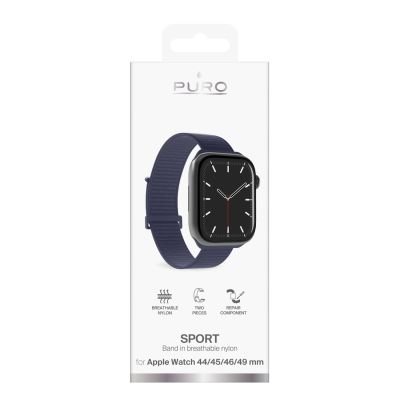 2. Pasek Puro Sport na Apple Watch 44/45/46/49mm - granatowy