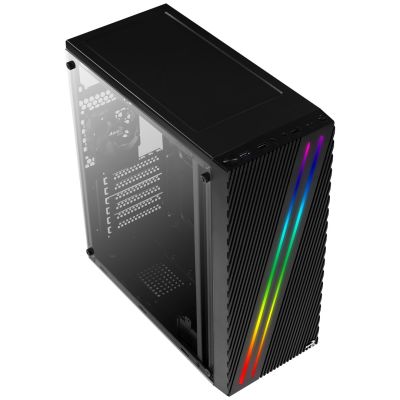4. Obudowa Aerocool PGS STREAK A AEROPGSSTREAK-A-BKRG (ATX, Micro ATX, Mini ITX; kolor czarny)