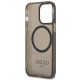 7. Etui Guess Gold Outline Translucent MagSafe na iPhone 13 Pro / iPhone 13 - czarne