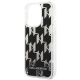 6. Etui Karl Lagerfeld Liquid Glitter Monogram na iPhone 14 Pro - czarne