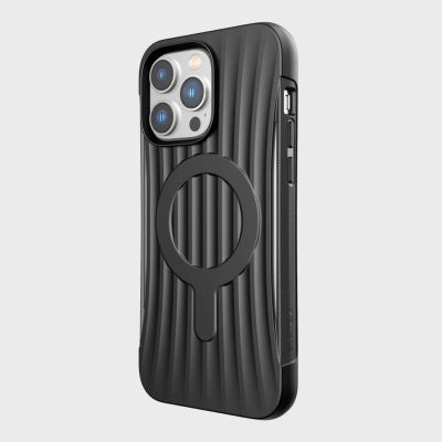 7. Raptic X-Doria Clutch Built Case etui iPhone 14 Pro Max z MagSafe pokrowiec plecki czarny