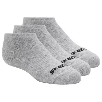 Skechers 3pk Unisex Non Terry No Show S114041-020 Szare 39-42