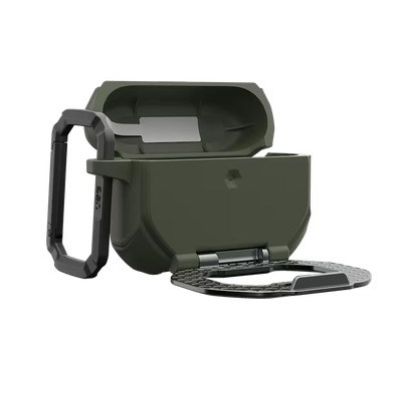 3. UAG Monarch - obudowa ochronna do AirPods Pro 3 (olive/silver)