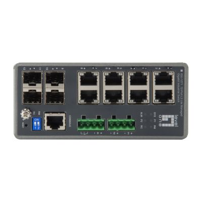 Przełącznik przemysłowy LevelOne 8xGE/4xSFP TURING zarządzany L3 1Gbps