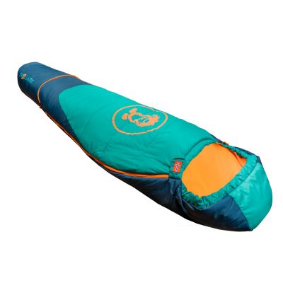 15. Śpiwór Trollkids Femund 3in1 zielony morski/niebieski madeirowski/zachód słońca na Saharze (695-358)