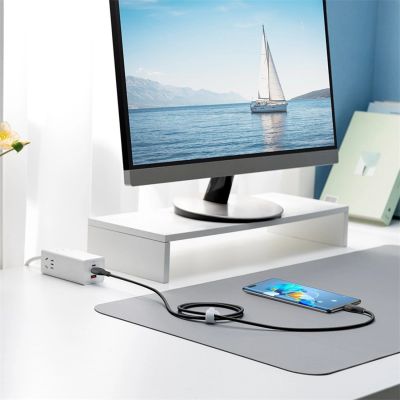 9. Kabel Baseus Pudding Series USB-C - USB-C 100W 1,2m - czarny