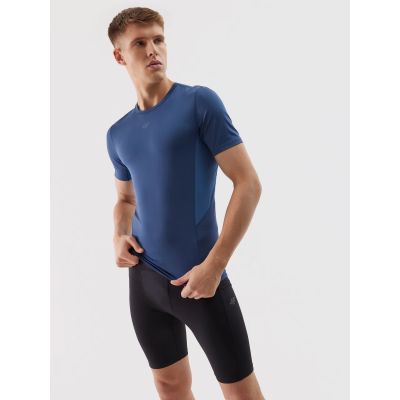 2. Legginsy krótkie treningowe szybkoschnące męskie 4F 4FWSS24TFTIM226-20S