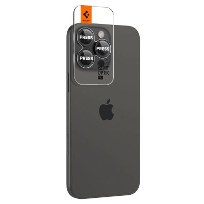 3. Osłona aparatu Spigen Glas.tR EZ Fit Optik Camera Protector na iPhone 14 Pro / Pro Max / 15 Pro / Pro Max / 16 Pro / Pro Max / 17 Pro / 17 Pro Max - czarna 2 szt.