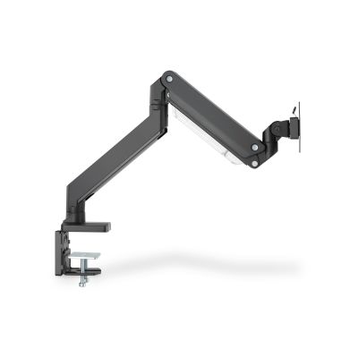 36. Ramię biurkowe pojedyńcze z zaciskiem 1xLCD z sprężyną gazową max. 35" i 15kg