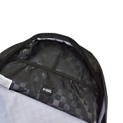 6. Plecak szkolny młodzieżowy Vans Old Skool H2O Check Kratka Black/Charcoal - VN0A5KI1BA51