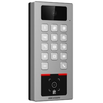 Hikvision DS-K1T502DBWX-CQR czytnik kontroli dostępu Terminal kontroli wejścia Szary