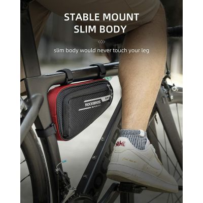 4. Rockbros torba pod ramę B75 czerwona