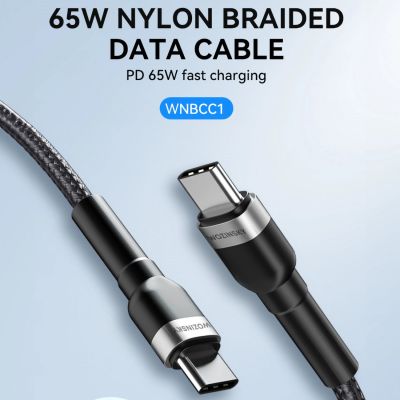 6. Kabel WozinskyWNBCC1 USB-C / USB-C PD 65W 1 m - czarny