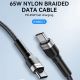 6. Kabel WozinskyWNBCC1 USB-C / USB-C PD 65W 1 m - czarny