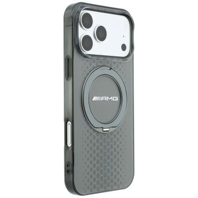 4. Etui Mercedes AMG IML Double Layer Urban Line with Ring Stand MagSafe na iPhone 18 Pro Max / 17 Pro Max - szare
