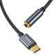 4. Adapter Baseus L54 do słuchawek USB-C / mini jack 3.5mm DAC 24 bit 48 KHz - szary