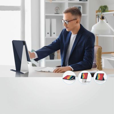 7. Etui AMAZINGTHING Matte Pro Mag Folio z podstawką na iPad Air 13" M3/M4 (2025/2026) - niebieskie