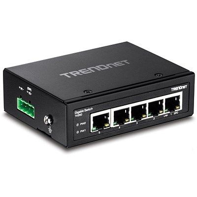 4. TRENDnet Industrie Switch  5 Port Gbit IP30 DIN-Rail  Metall