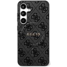Etui Guess 4G Ring Classic Logo MagSafe na Samsung Galaxy S25 FE - czarne