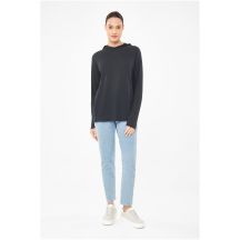 Longsleeve damski VIKING Canby Lady Bamboo z kapturem granatowy   XS
