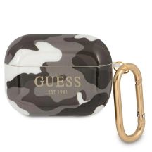 Etui Guess Camo Collection na AirPods Pro - czarne