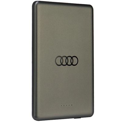 2. Powerbank Audi Big Logo MagSafe indukcyjny 15W 5000mAh - szary