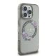 4. Etui Guess IML Flowers Wreath MagSafe na iPhone 16 Pro - czarne